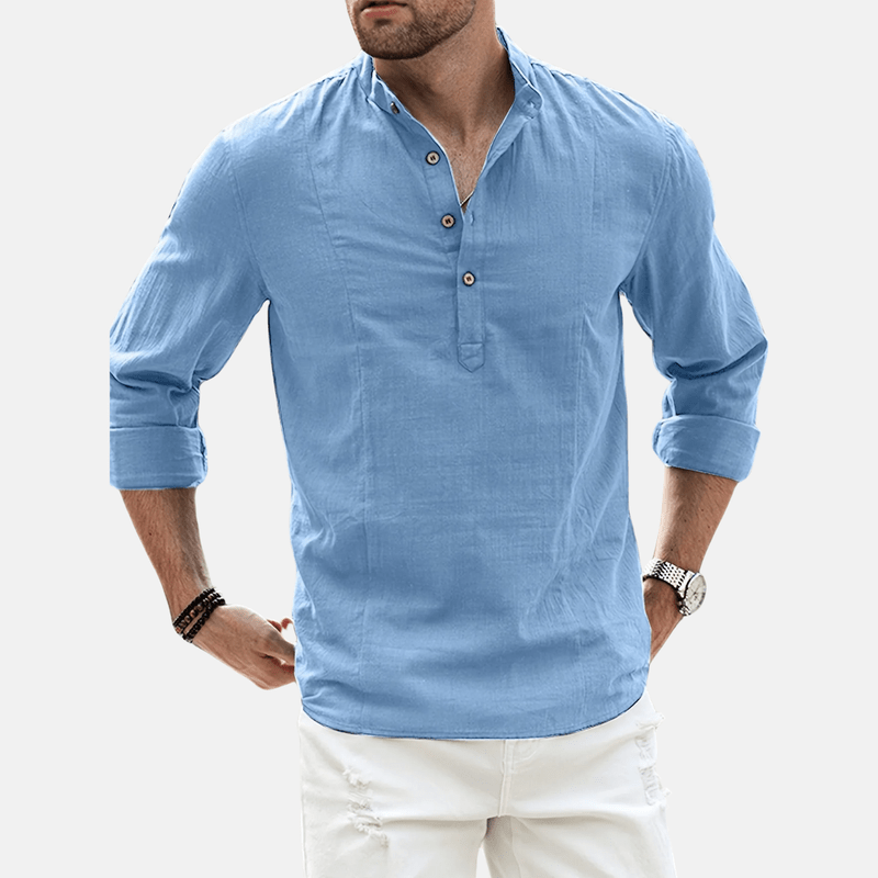 Herre Premium Skjorte - Stilfuld Elegance og Komfort
